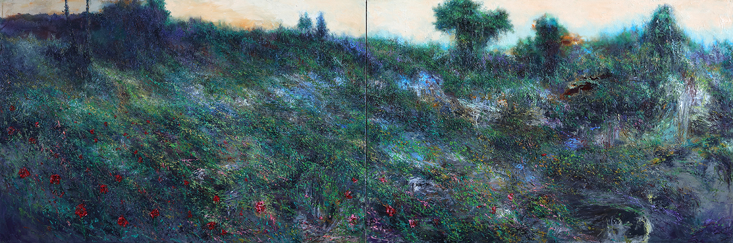 Instant Landscape-Actual gumgil#2, 145.5x194cm, oil on canvas, 2019, 3500만원