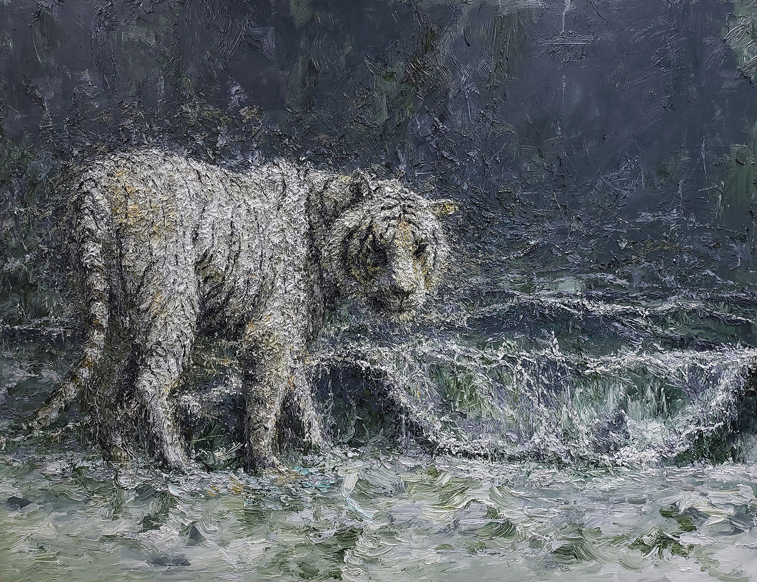 Instant Landscape - Dim Tiger#1, 112.1x145.5cm, oil on canvas, 2022, 2300만원