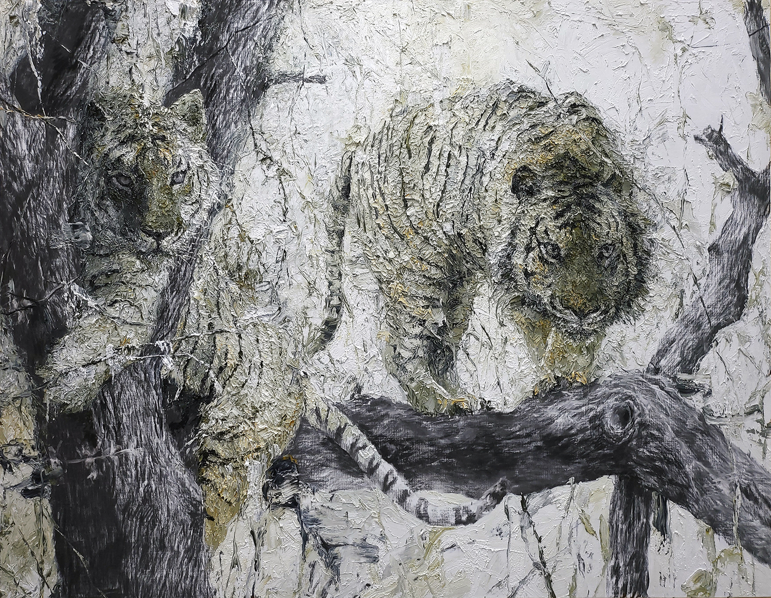 Instant Landscape - Dim Tiger#2, 91x116.8cm, oil on canvas, 2022, 1500만원