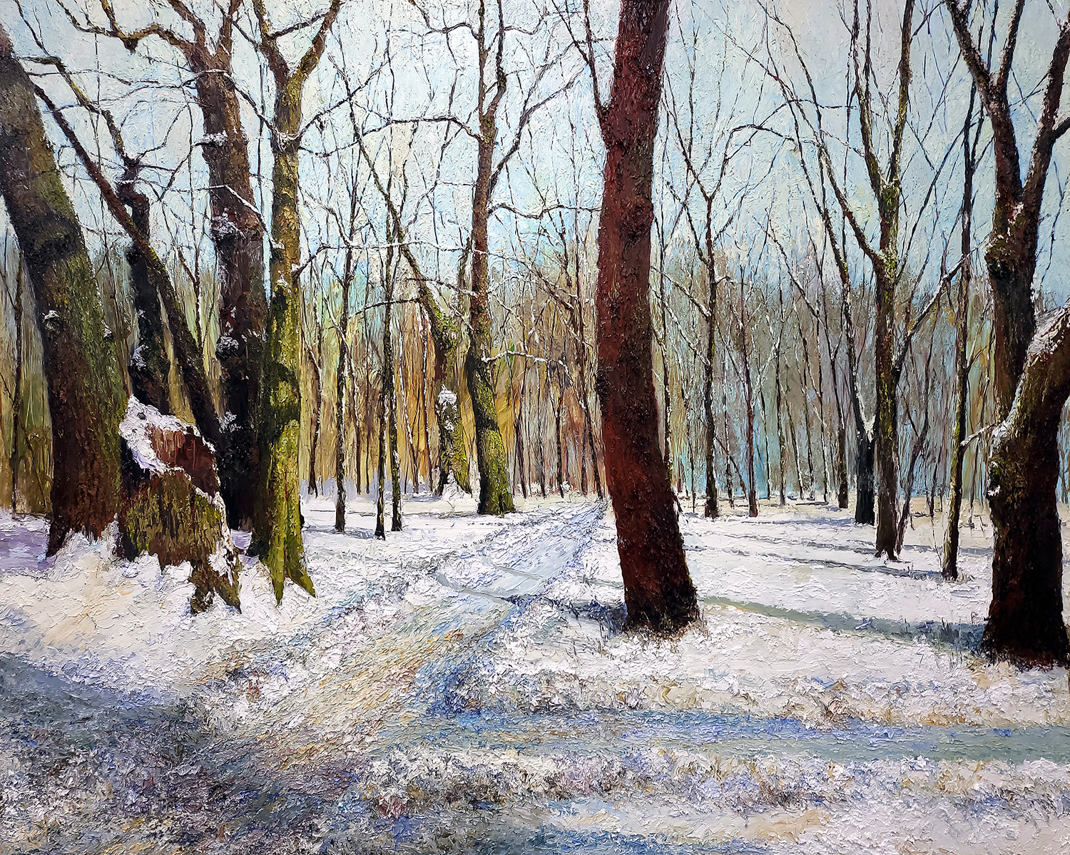 Instant Landscape – Snow#1, 130.3x162.2cm, oil on canvas, 2021, 2700만원