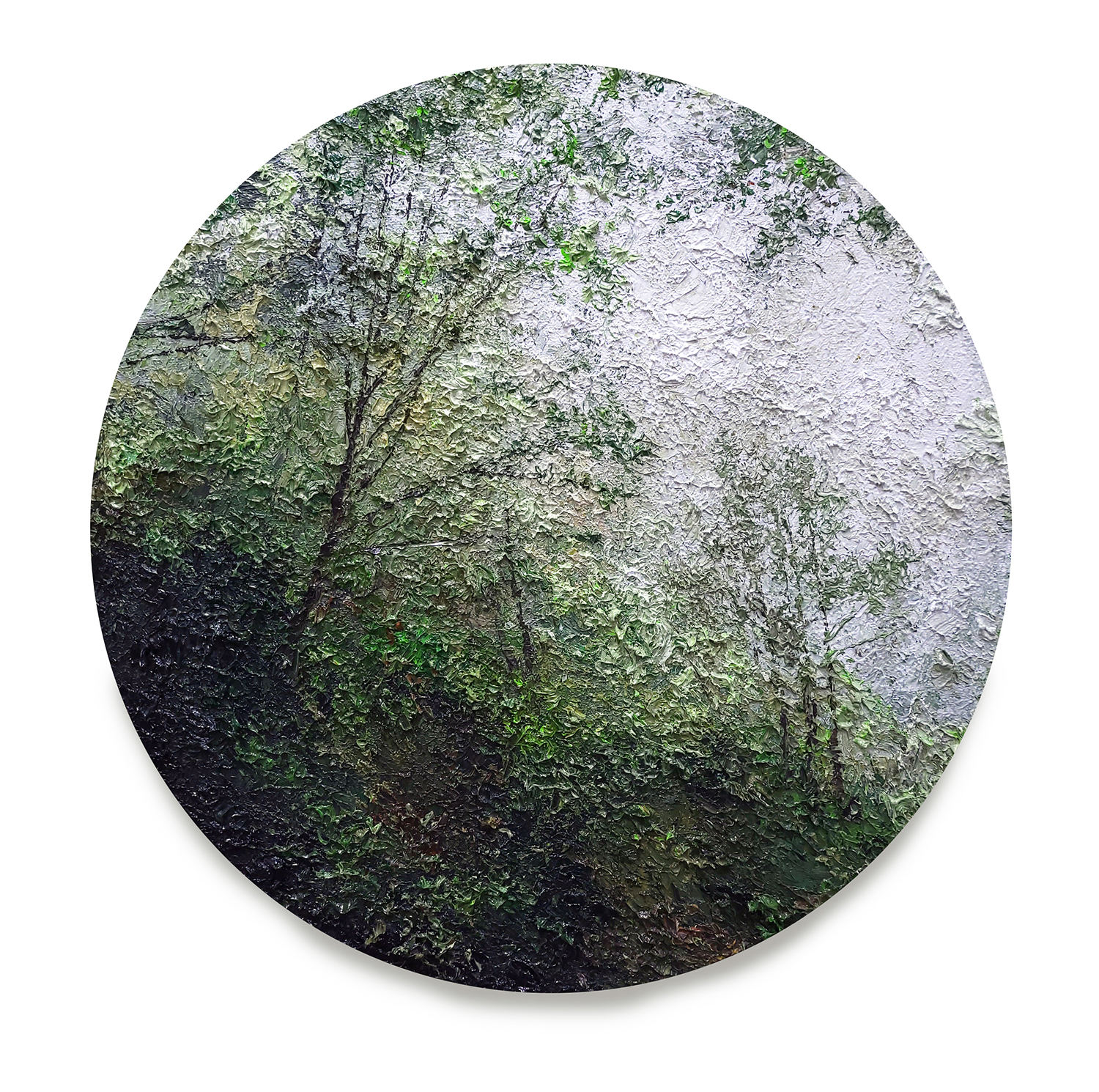 Instant Landscape-Gumgil#10, 40cm di, oil on canvas, 2021, 300만원