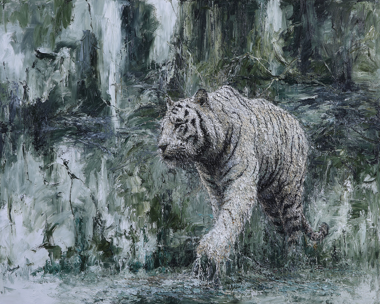 Instant Landscape - Dim Tiger#3 2022, 130.3x162.2cm, oil on canvas, 2022, 2700만원