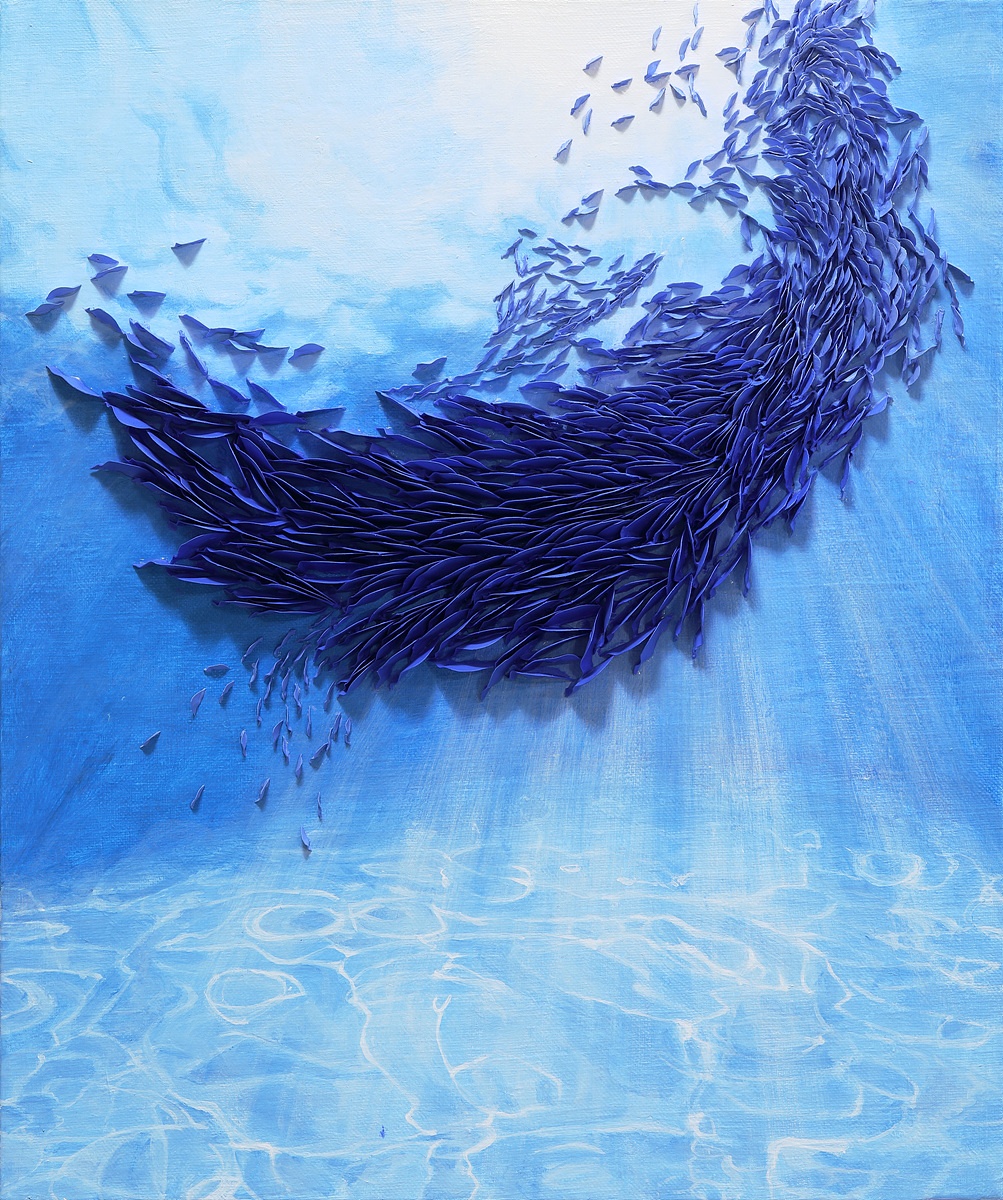 FLOW, 45.5x37.9cm, Mixed Media, 2023-2