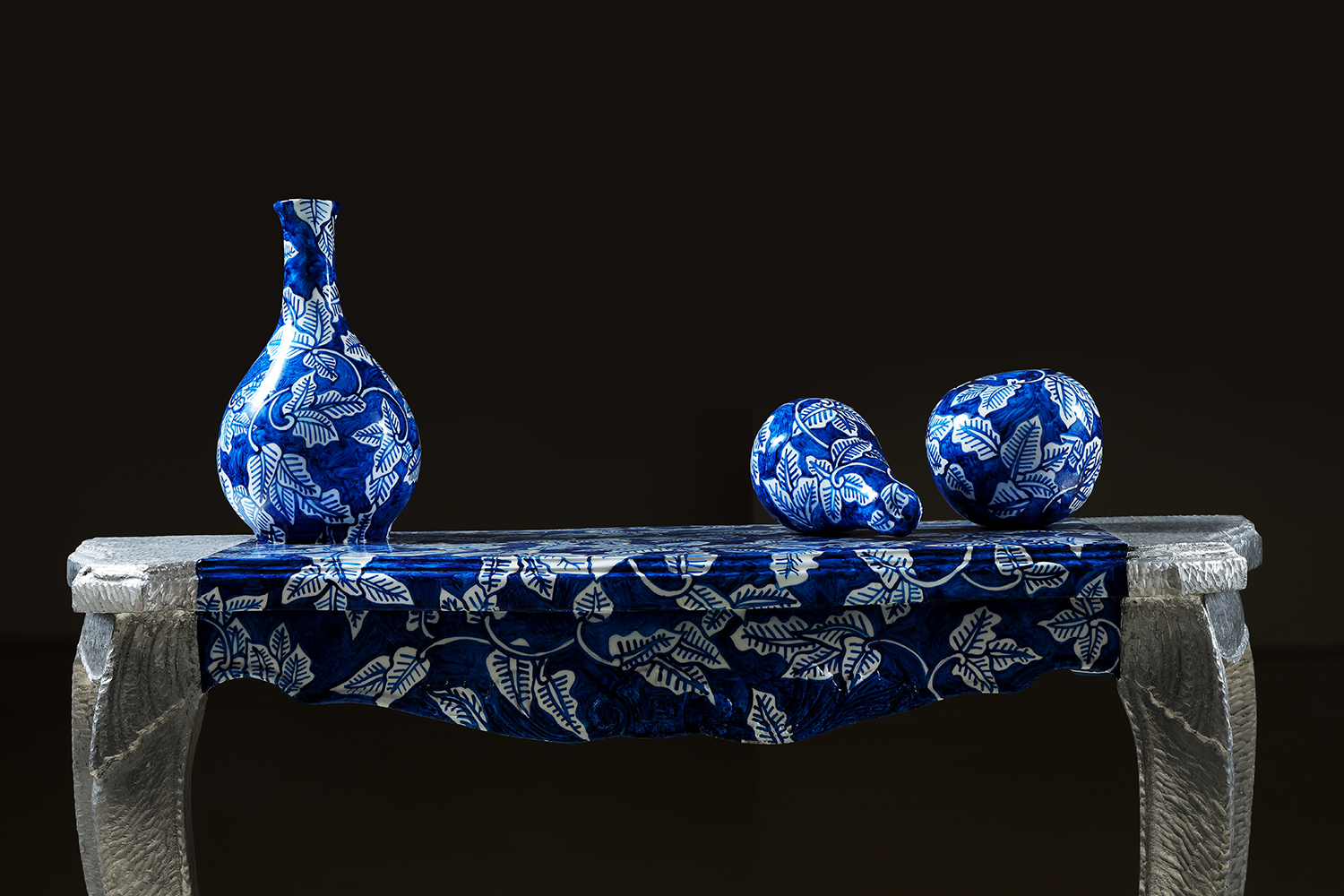 시간의 무뉘, 83x39x94(h) cm, 알루미늄 주물위해 채색, 2023