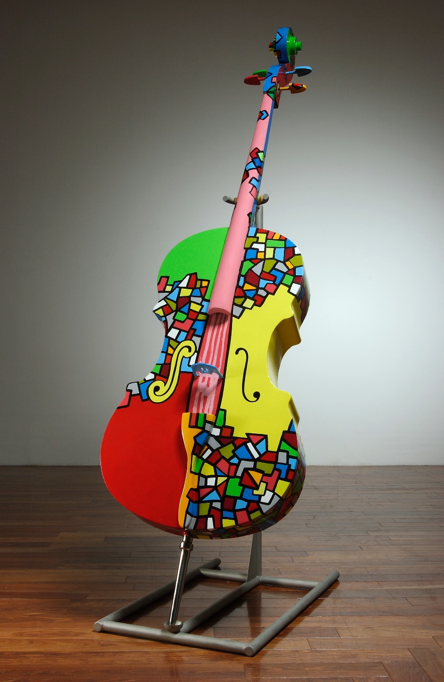 아름다운 로즈마린, 20x63x245(h) cm, Painting on Stainless
