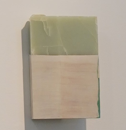 박효정, Green Composition, 32x40cm, Jade, Wood, 5000만원