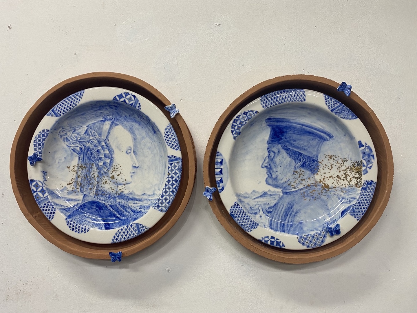 Unknown Portrait, 32 dia(cm), ceramic, 2024