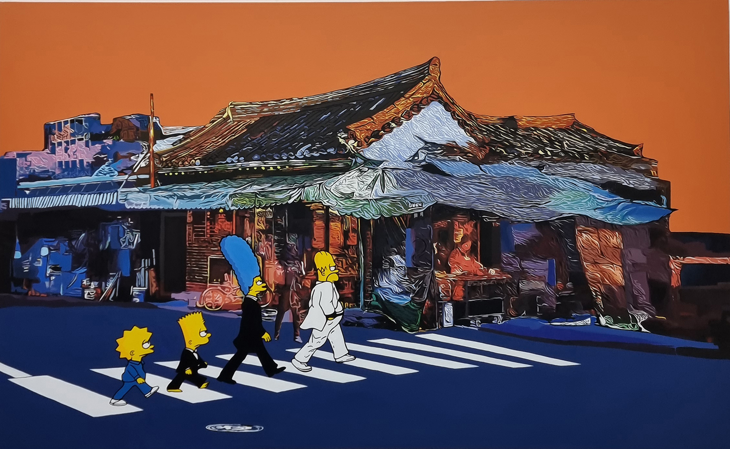 서촌 90x146cm acrylic on canvas 2022