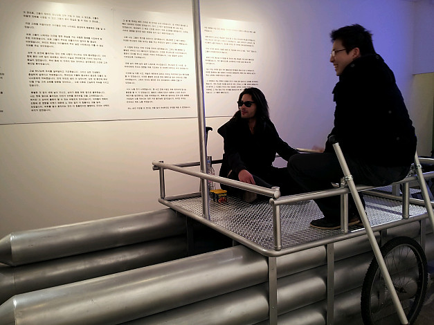 3-2. The opening performance, artist hong-rok Kim and Raul bussot