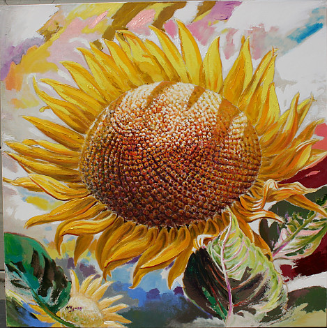 이중주-2, 91X91cm, Oil on canvas, 2012