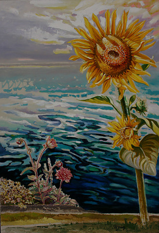 이중주-3, 80.3x116.8cm, Oil on canvas, 2013