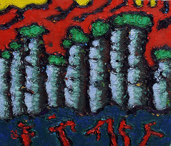 장가계, 53x45.5cm, oil on canvas, 2012
