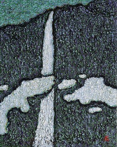 폭포, 72.7x90.9cm, oil on canvas, 2012