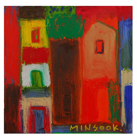 산책, 27.4x27.4cm, oil on canvas, 2013