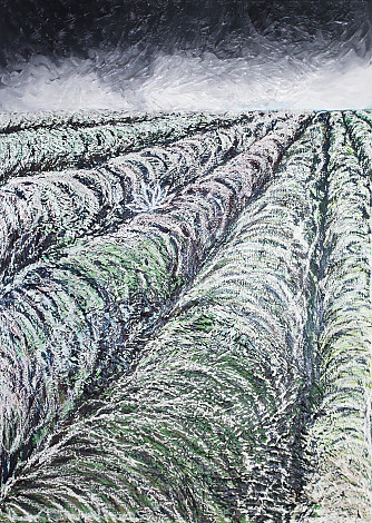 4928 creation and extinction, Mixed Media on canvas 91x 65.3cm, 2013