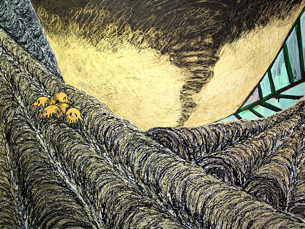 creation and extinction, Mixed Media on Canvas  130.3x162.2cm, 2013