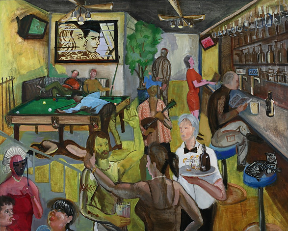 bar_ 2, 100x80cm, 1998, oil on canvas
