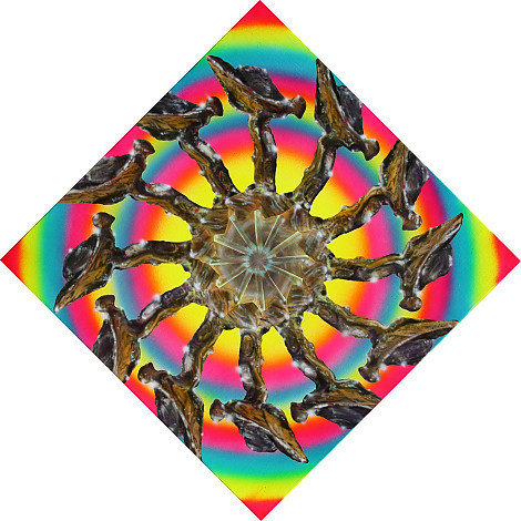 1212 obsession-rolls royce, acrylic on canvas,  hand-painted,46x46cm, 2012_2