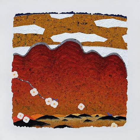 파랑새의여행-가을을보다60.5×60.5cm, Mixed media, 2014