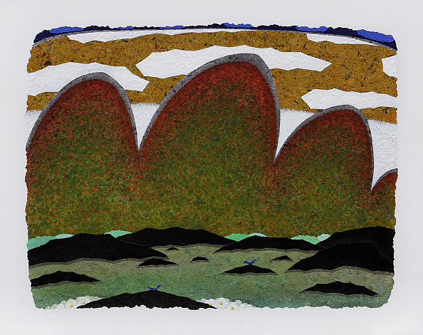 파랑새의여행-계절의조우,100×80cm, Mixed media, 2014