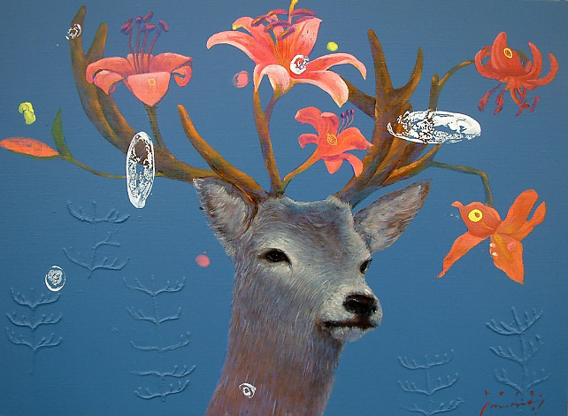 내맘속의정원-존재, 72.5x53cm, mixed media, 2015