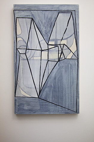Double house, acrylic paint on wood, cm 57 x35cm, 2015