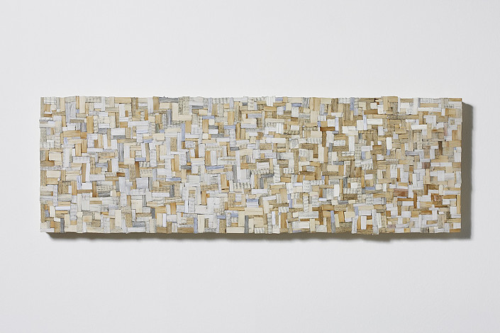 Chung DooHwa, Thinking of Forest, 94X31cm, book on wood, 2013