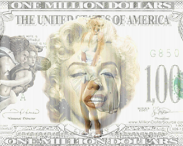 Lee Youngha, the Birth of Marilyn Monroe, 90.9x72.7cm, 2013