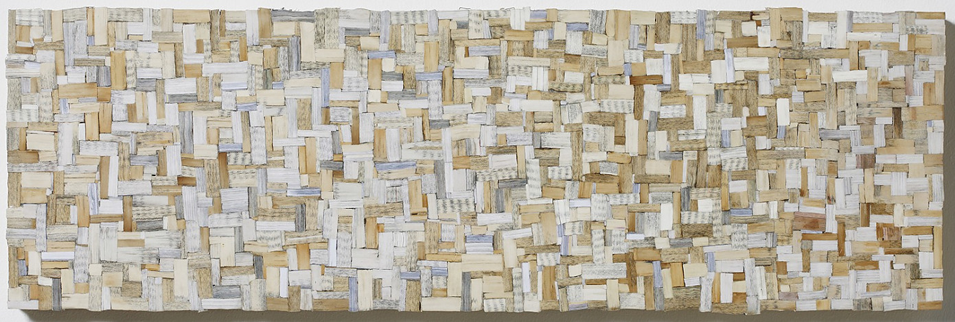 Chung Doohwa, Thinking of forest, 94x31cm, book on wood, 2014