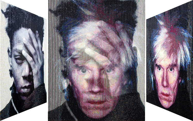 Lee Youngha, Andy Warhol&Jean Michel Basquiat, 72.7x90.9cm, oil on canvas, 2015