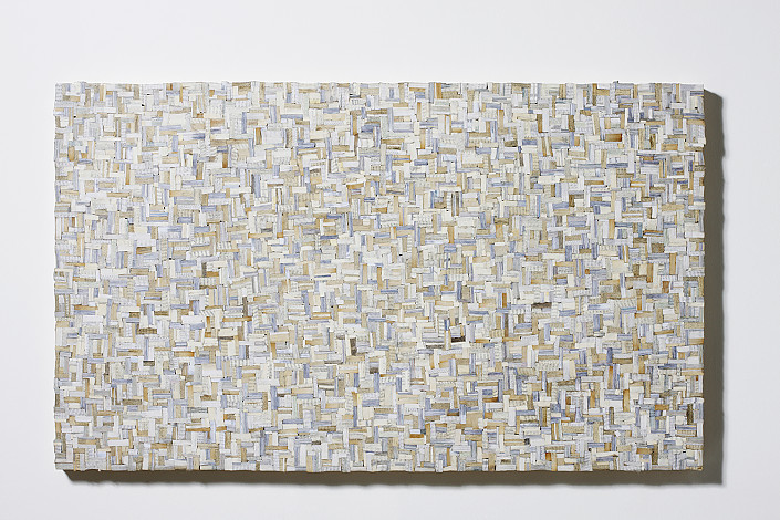 정두화, 사유의 숲120X70cm book on wood 2013