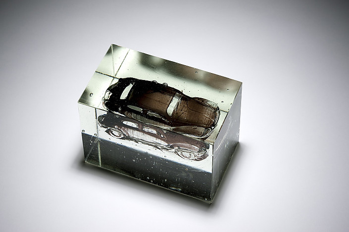Lee Hag Ju, Volkswage 1967, 145x85x100cm, Soda Glass, Cast&Hot Cast, 2016