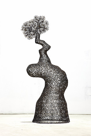 작은 노송 Old Small Pine Tree 48x39x125 동 파이프,동선 산소용접 copper welding 2014