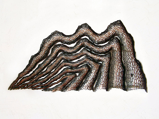 소나무산 3 Pine Tree Mt. 3 147×78×5cm 동 파이프 산소용접 copper welding 2009