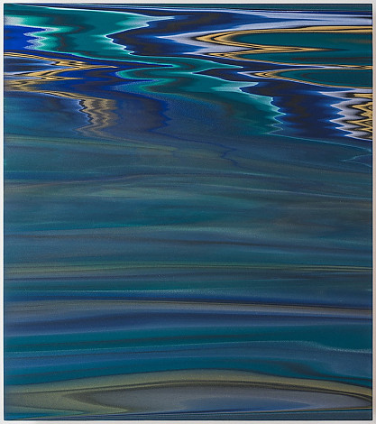 Andy Moses, Morphology 010, Acrylic on Lucite mounted on wood panel, 45.7x40.6 cm, 2013