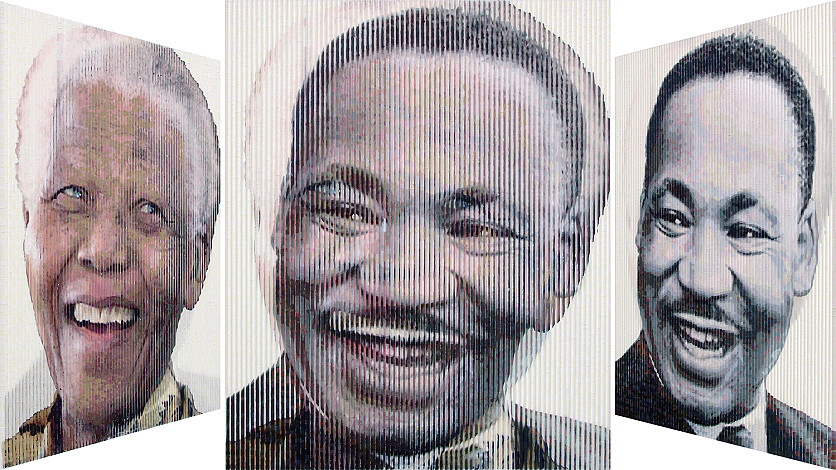 이영하, Martin LutherKing Jr. & Nelson Rolihlahla Mandela,50×60.6㎝, Oil on canvas, 2014