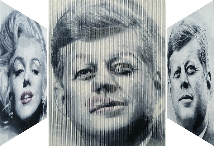 Lee Youngha, John F. Kennedy & Marilyn Monroe, 130.3x162.2cm, Oil on canvas, 2017