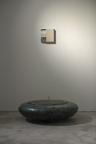 박효정Park Hyo Jeong, Enchanted Garden, Bronze, Wood, Jade, 2018