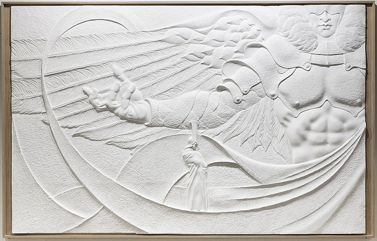 윤두진Yoon Dujin, Elysium_134x210cm_Plastic panel carving_2017, 3천 (1)
