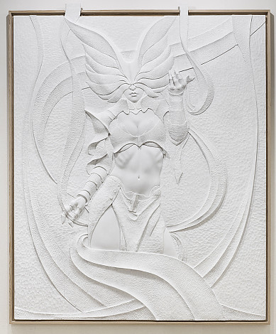 윤두진Yoon Dujin, Elysium_134x210cm_Plastic panel carving_2017, 3천 (2)