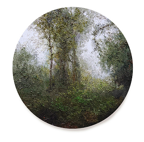 Instant Landscape-Gumgil#9, 40cm di, oil on canvas, 2021, 300만원