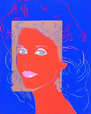 Andy Warhol, Jane Fonda, 100.3x80cm, screenprint on Lenox Museum Board, 1982, TP 21of25