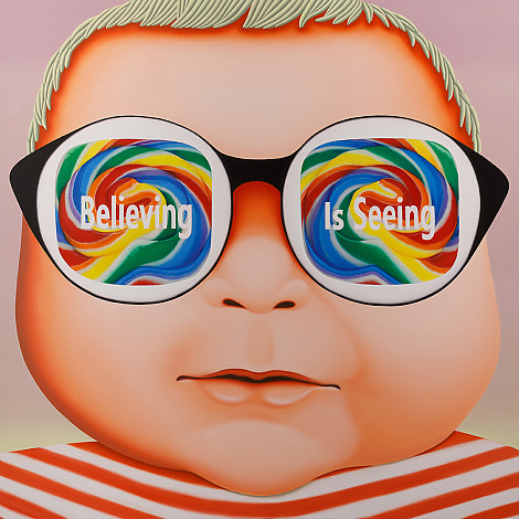 choiyunjung_pop kids #126_150×150cm_oil on canvas_2023