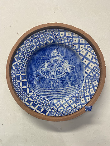 Unknown Lady, 29 dia(cm), ceramic, 2022